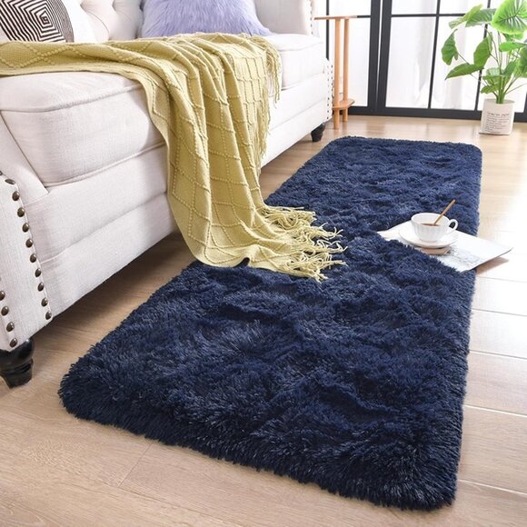 NEW Soft Runner Rug for Bedroom Living Room Plush Fluffy Rug 2x6 Feet - Picture 4 of 7